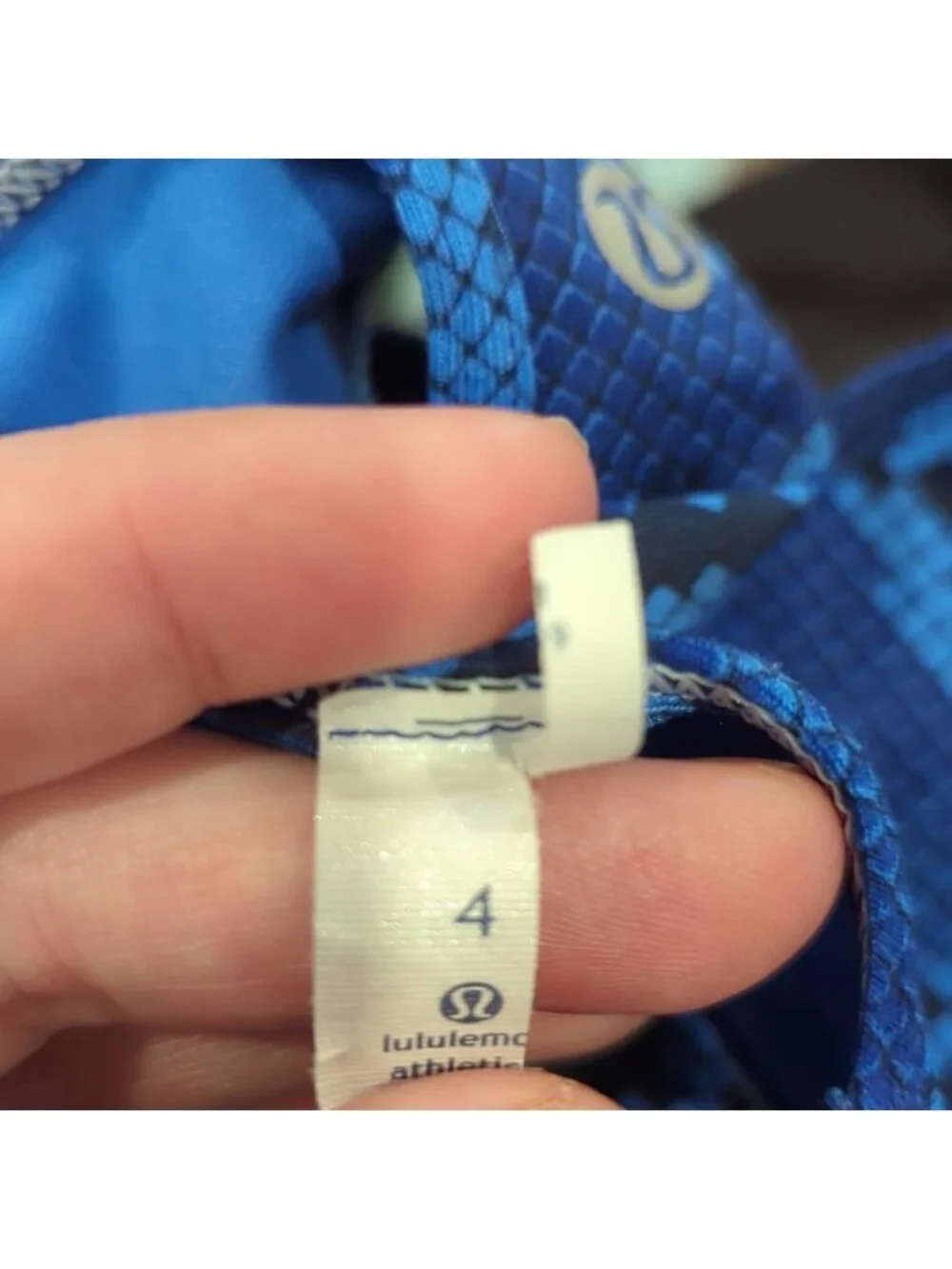 Lululemon Cool Racerback Mini Ziggy Snake Pipe Dream Blue Sapphire